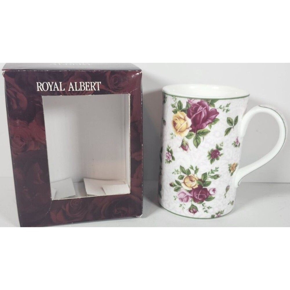 Royal Albert Old Country Roses Collectible Teas Soft Pink Lace Mug Cup NIB